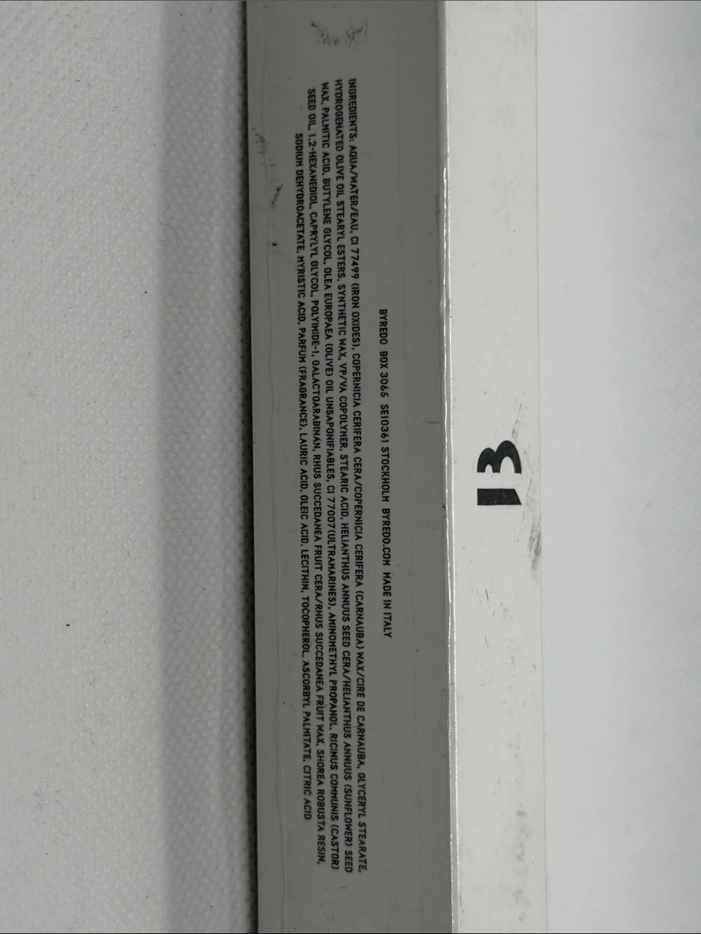 Byredo Space Black Mascara in White Packaging